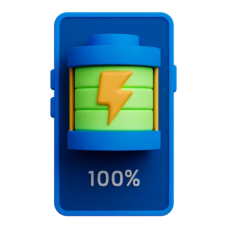 Full Battery  3D Icon