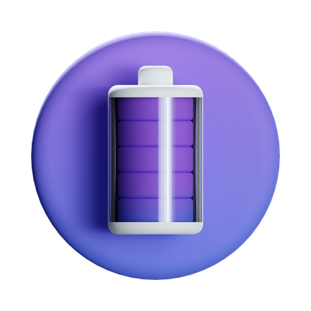 Full Battery  3D Icon