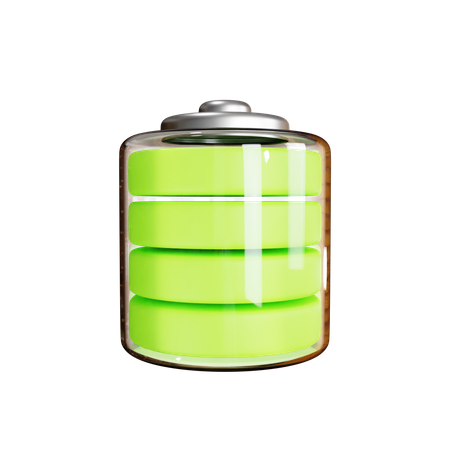 Full Battery  3D Icon