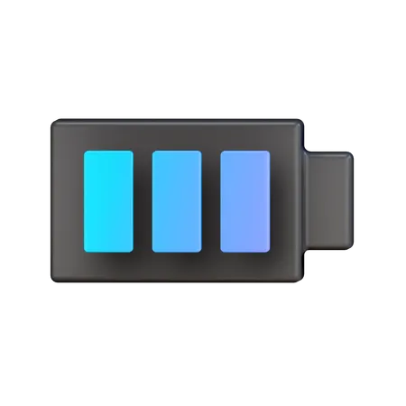 Full Battery  3D Icon