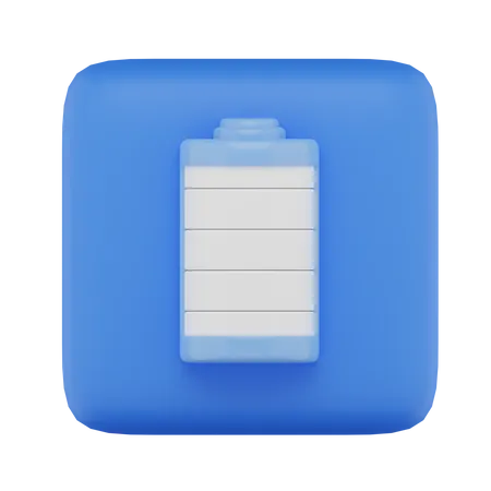 Full Battery  3D Icon