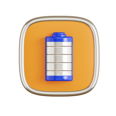 Full Battery  3D Icon