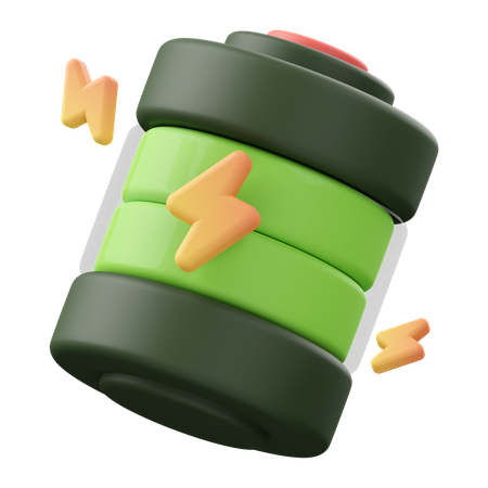 Full Battery  3D Icon