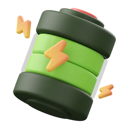 Full Battery  3D Icon