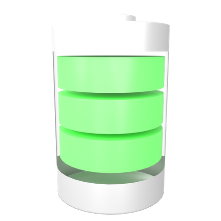 Full Battery  3D Icon