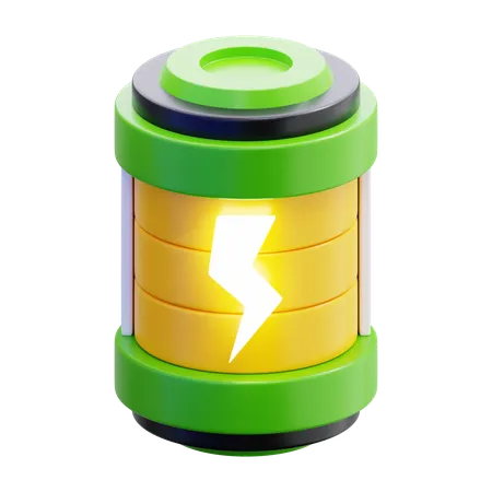 Full Battery  3D Icon