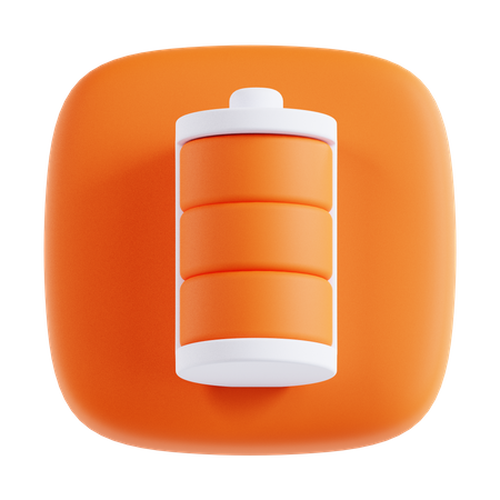 Full Battery  3D Icon