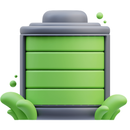 Full Battery  3D Icon