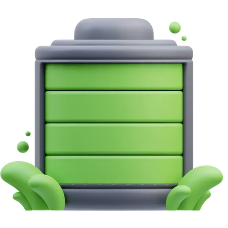 Full Battery  3D Icon