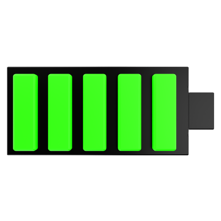 Full Battery  3D Icon