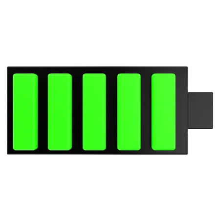 Full Battery  3D Icon