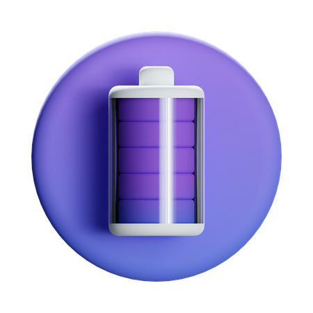 Full Battery  3D Icon