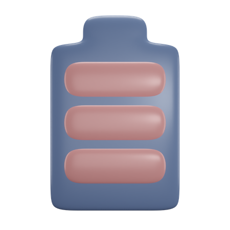Full Battery  3D Icon