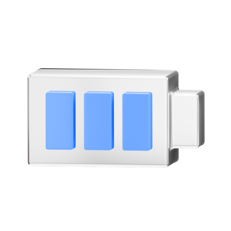 Full Battery  3D Illustration