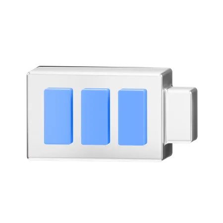 Full Battery  3D Illustration