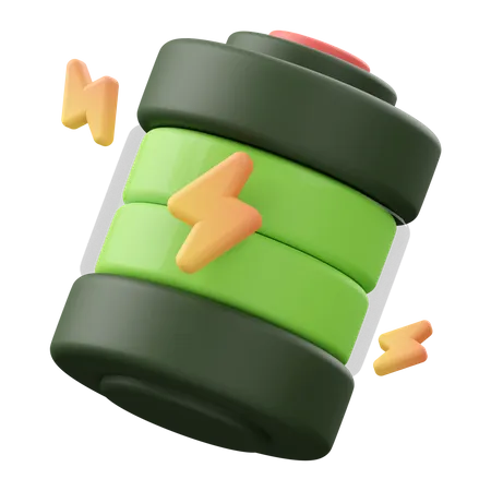 Battery Energy 3 D Render Icon Illustration 3D Icon