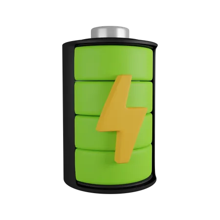 Full Charge Battery 3 D Icon Contains PNG BLEND GLTF And OBJ Files 3D Icon