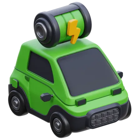 Full Electric Car Battery  3D Icon