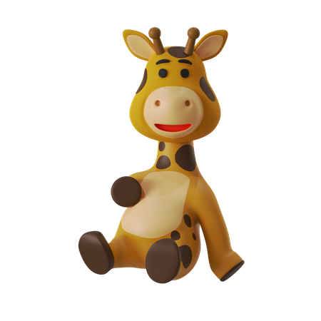 Full Giraffe  3D Illustration