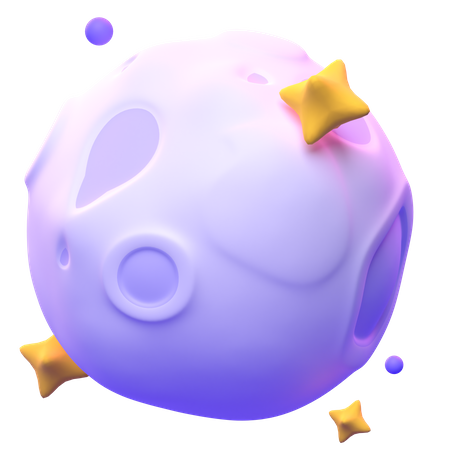 Full Moon  3D Icon