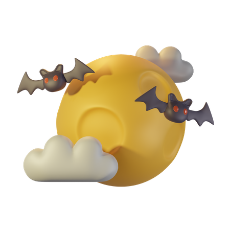 Full Moon  3D Icon