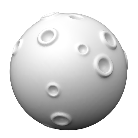 Full Moon  3D Icon