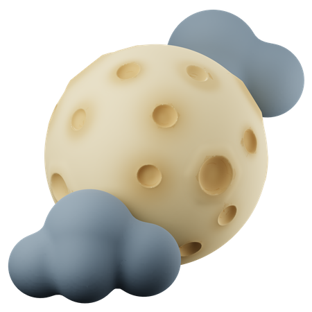 Full Moon  3D Icon