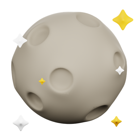 Full Moon  3D Icon