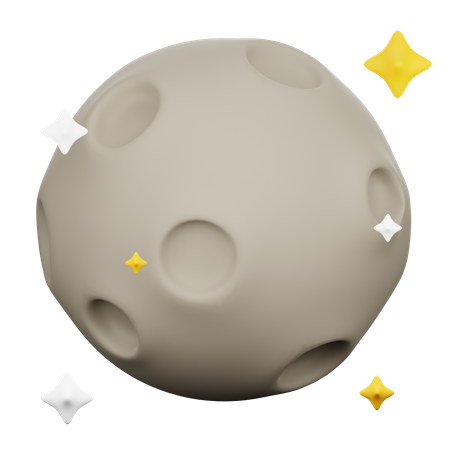 Full Moon  3D Icon