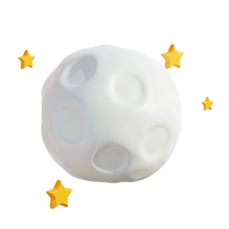 Full Moon  3D Icon
