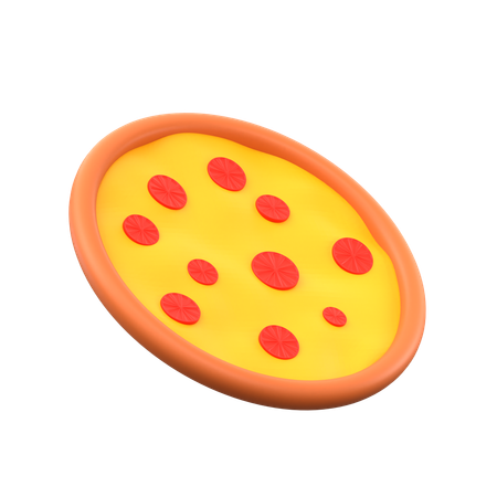 Full Pizza  3D Icon