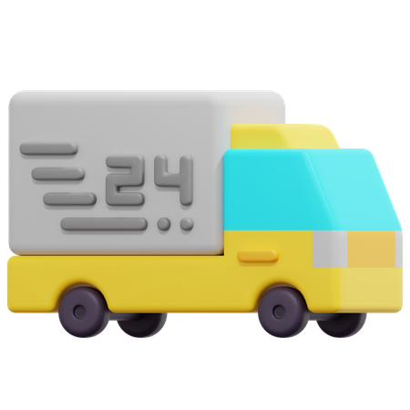 Full Time Delivery  3D Icon