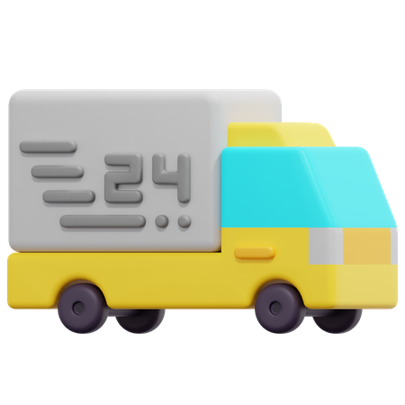 Full Time Delivery 3D Icon