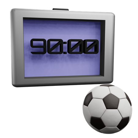 Full Time Football Match  3D Icon