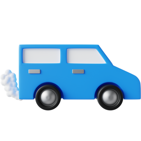 Fumaça de carro  3D Icon