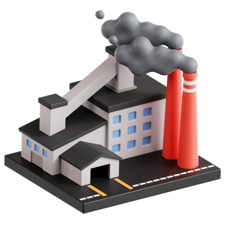 Fumaça de fábrica  3D Icon