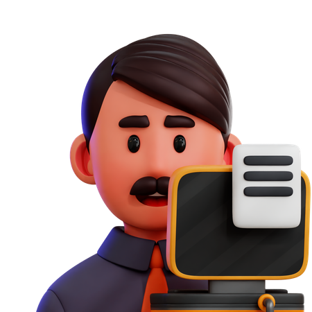 Funcionário  3D Icon