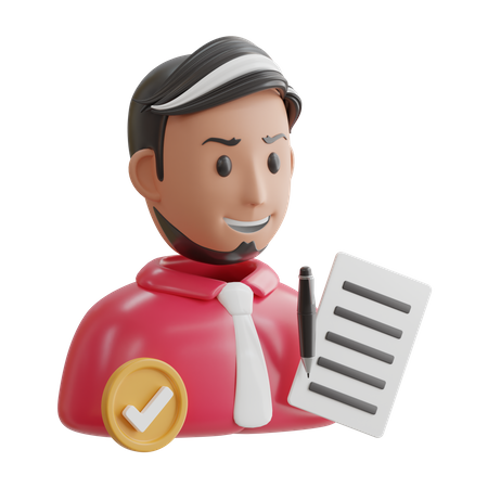 Funcionário  3D Icon