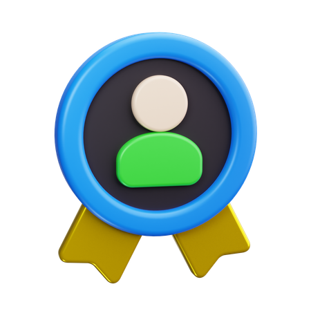 Funcionário selecionado  3D Icon