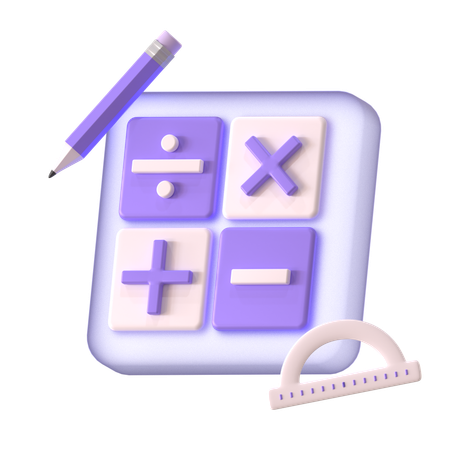 Funções matemáticas  3D Icon