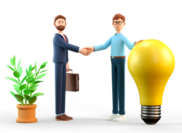 Fund agreement for startup  3D Icon