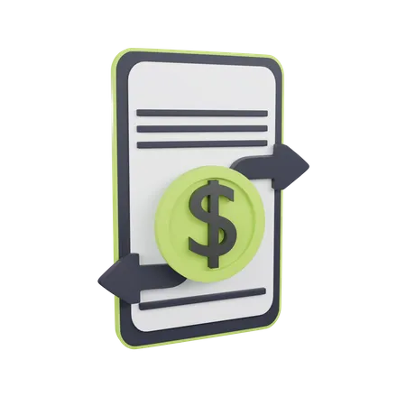 Fund Transfer  3D Icon