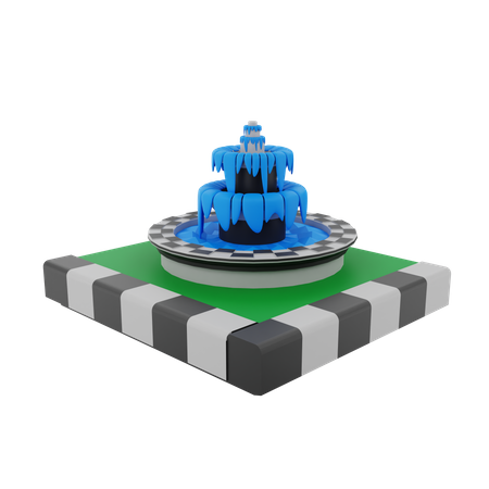 Fundación de agua  3D Illustration