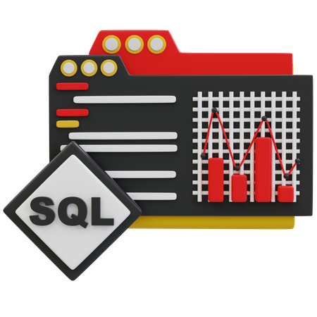 Fundamentos do gerenciamento de banco de dados SQL  3D Icon