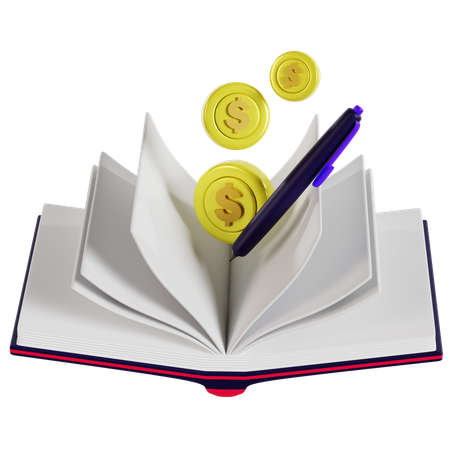 Fundamentos do livro de contabilidade  3D Icon