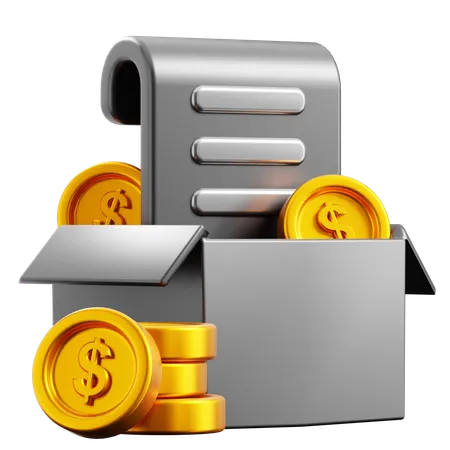 Fundraising Box  3D Icon