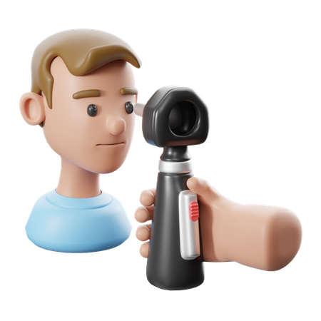안저검사  3D Icon