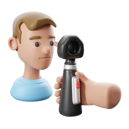 안저검사  3D Icon