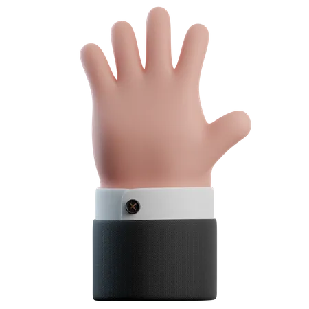 Fünf-Finger-Handbewegung  3D Icon