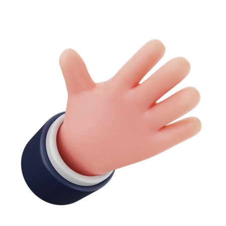 Fünf-Finger-Handgesten  3D Icon